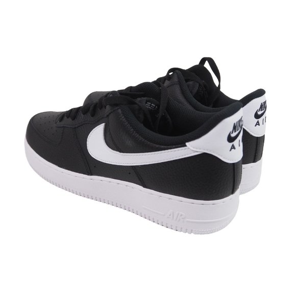 Nike Air Force 1 '07 Black White Sneakers Leather Men Shoes Classic - Picture 7 of 12